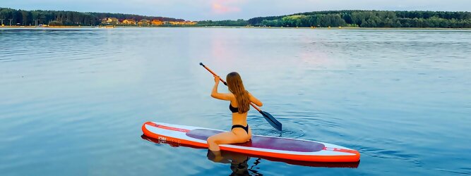 Trip Polen - Wassersport mit Balance & Technik vereinen | Stand up paddeln, SUPen, Surfen, Skiten, Wakeboarden, Wasserski auf kristallklaren Bergseen